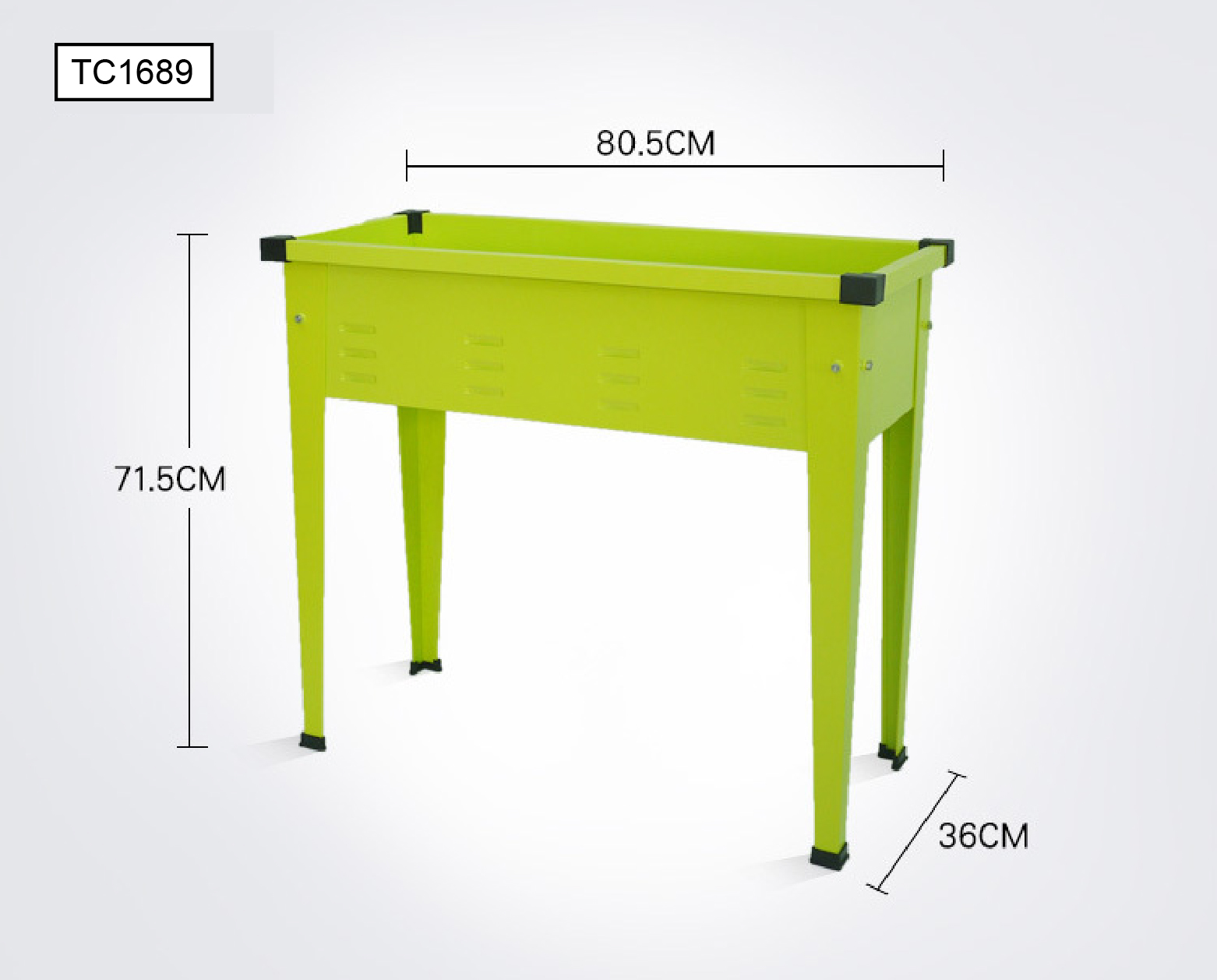 Metal garden planting bed series