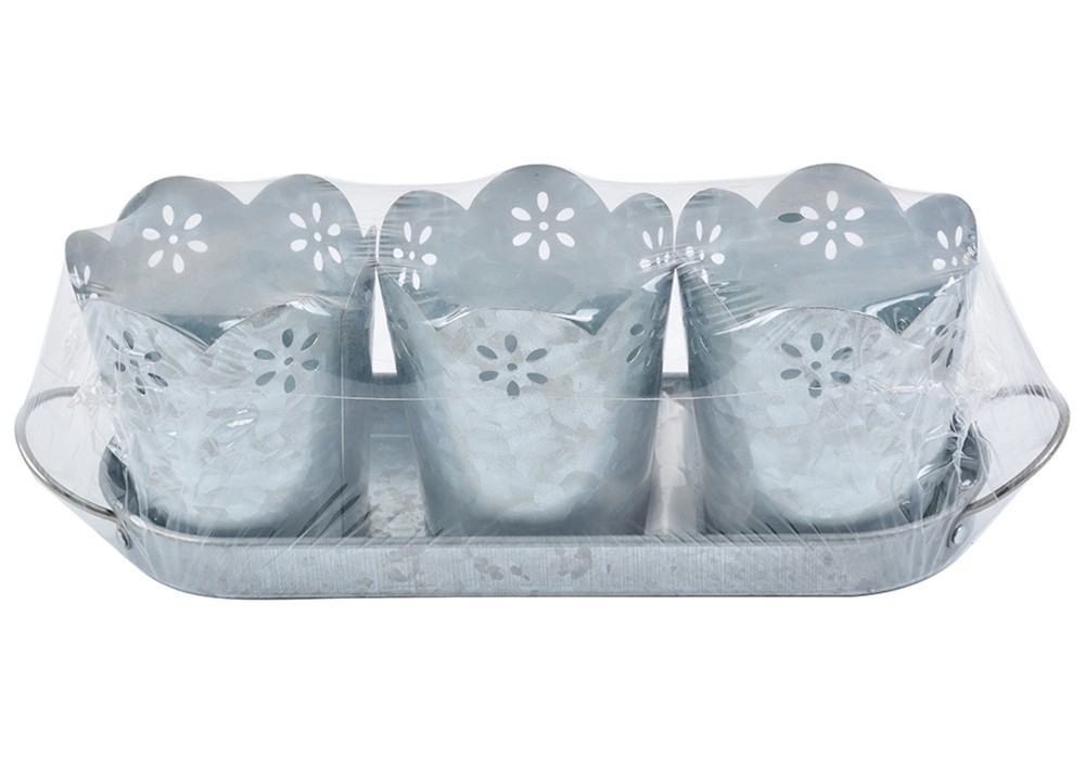 Plant pot set of 3,With floral