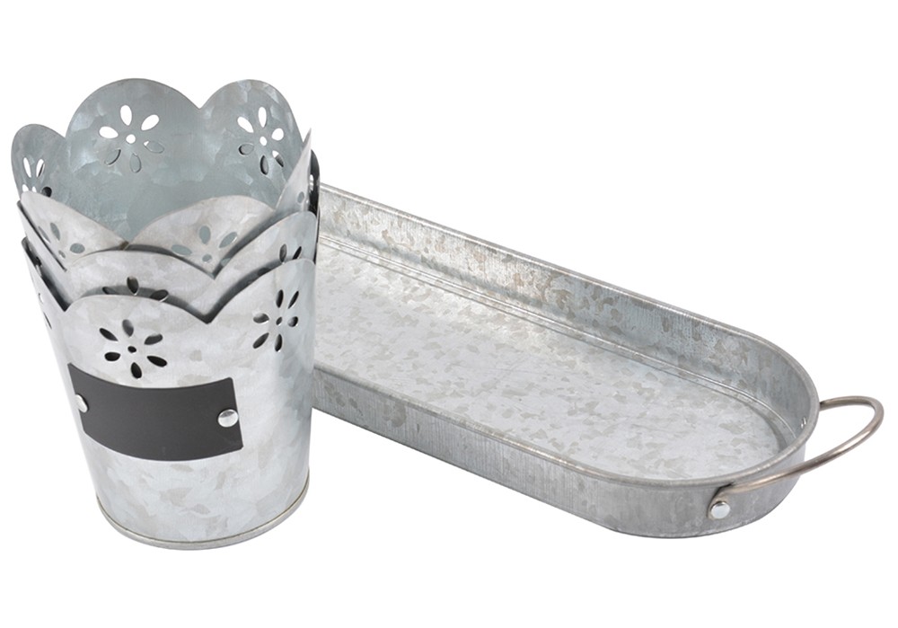 Plant pot set of 3,With floral