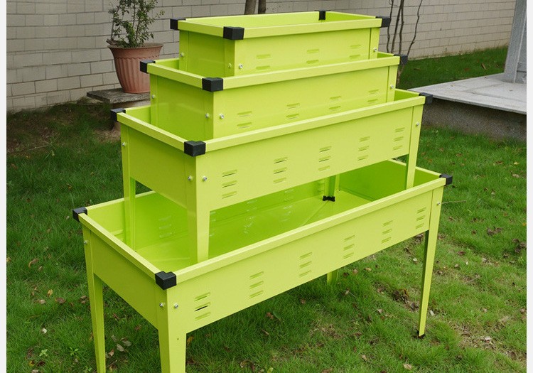 Metal garden planting bed series