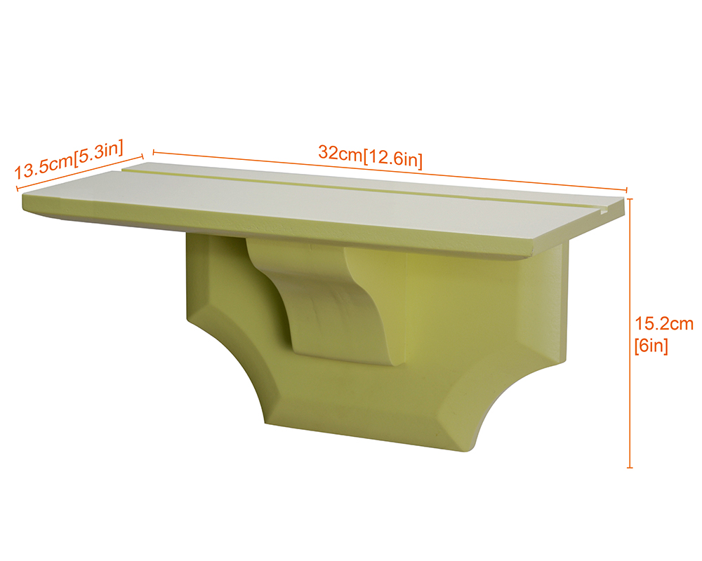 Wooden shelf,TMA0056,Paly yellow
