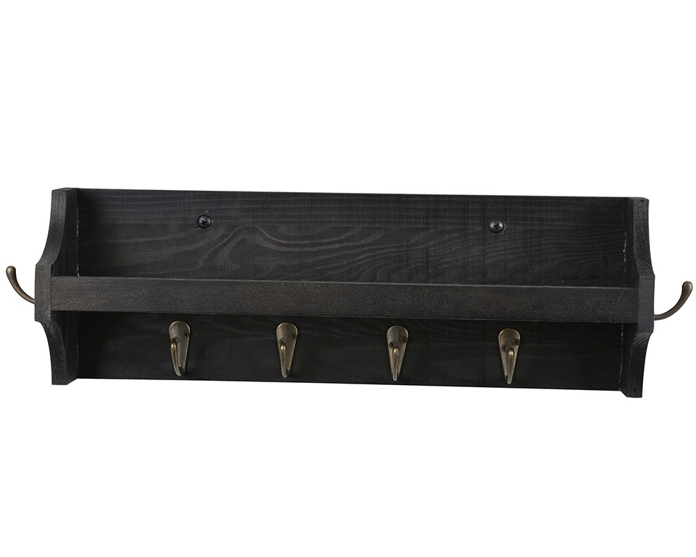Wooden shelf,TB118,Black