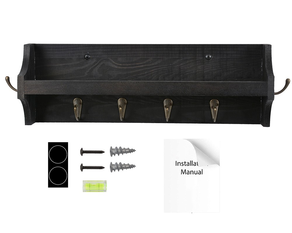 Wooden shelf,TB118,Black