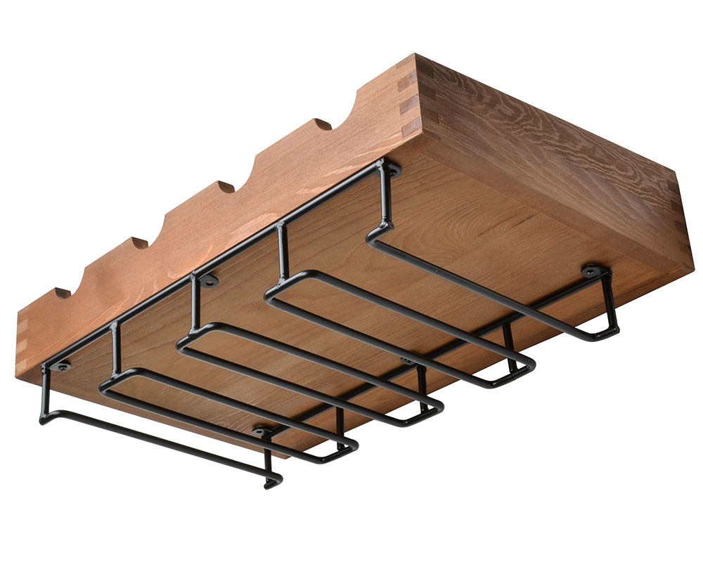 Wine bottle and stemware rack,TA204,Walnut