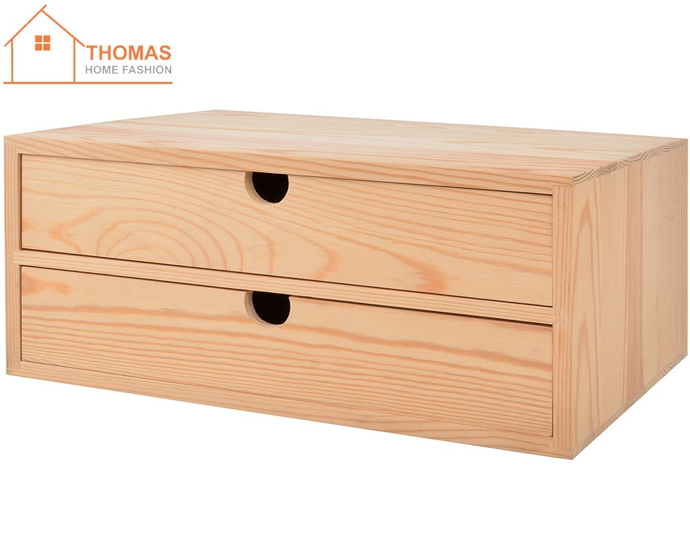 Wooden drawer box,Natural