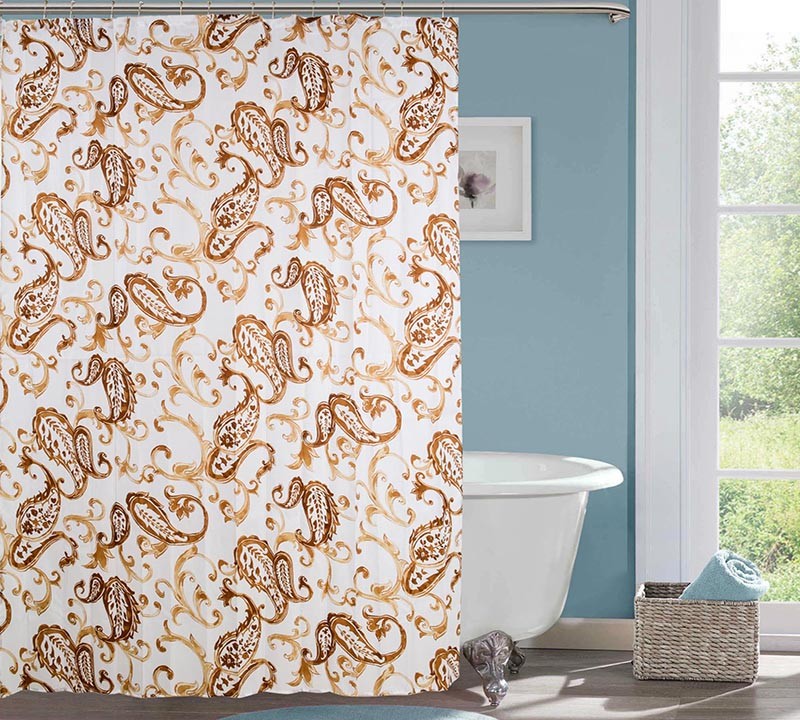 Polyester shower curtain 02