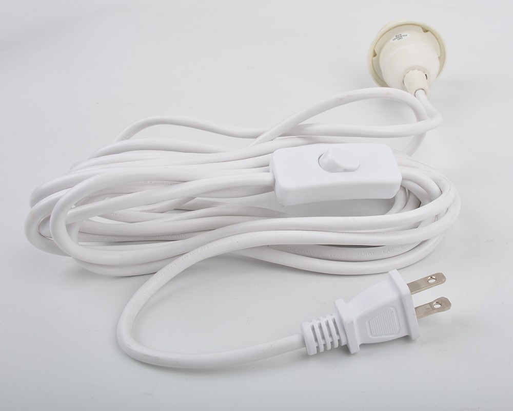 Cord with switch,White,TC087