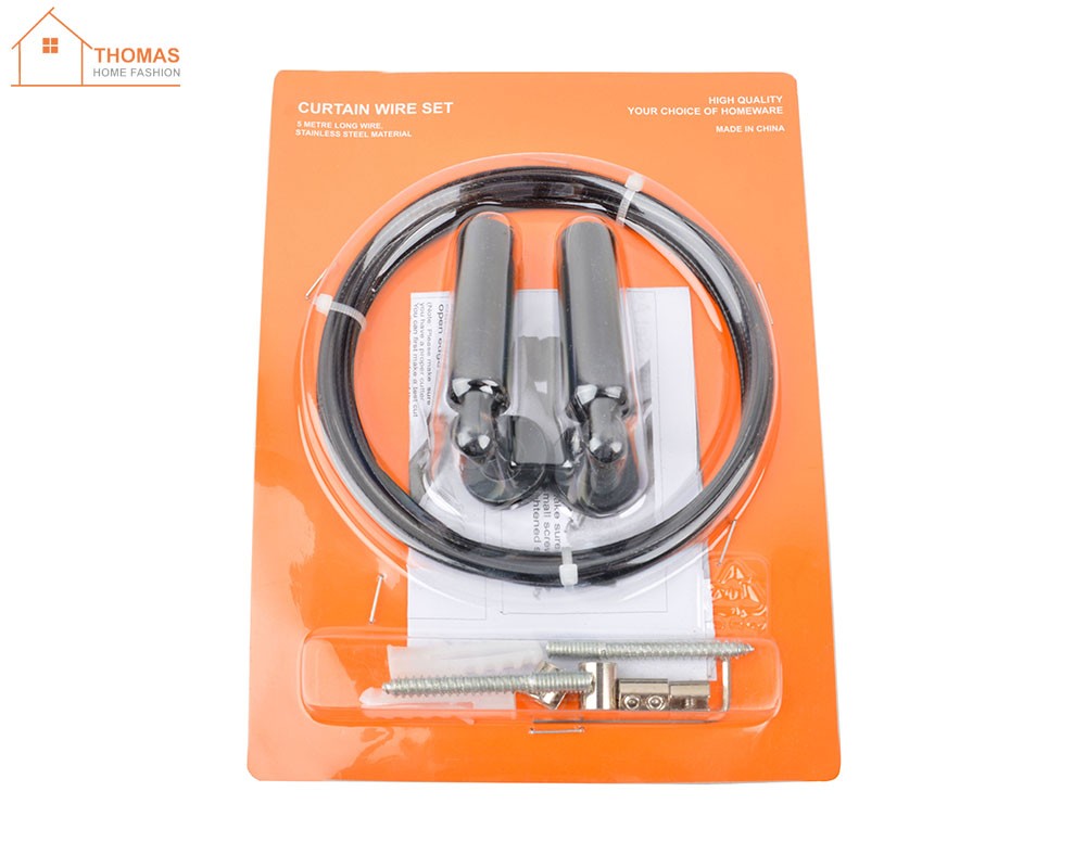 Curtain wire set,Black
