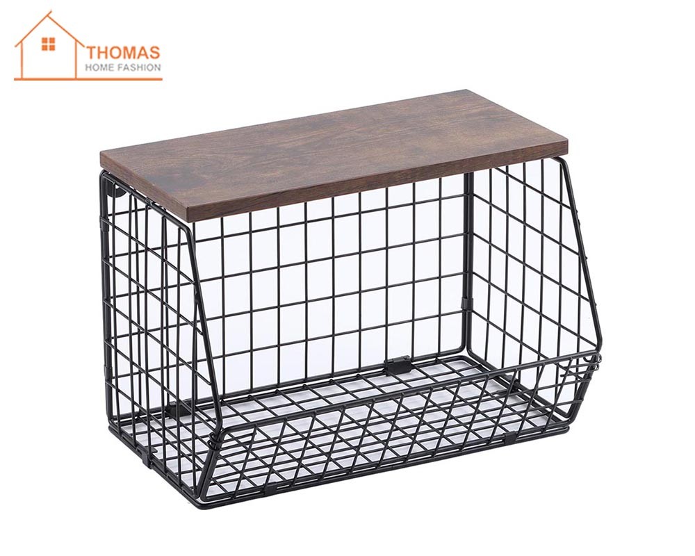 Metal basket 001,Black