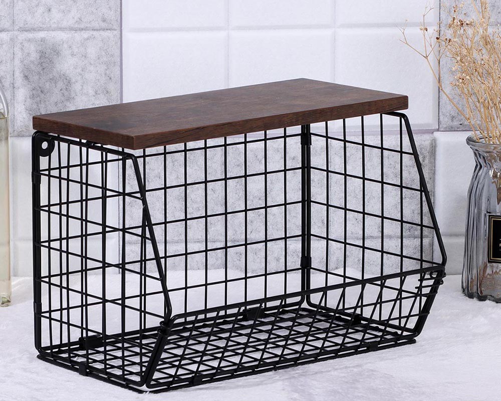 Metal basket 001,Black