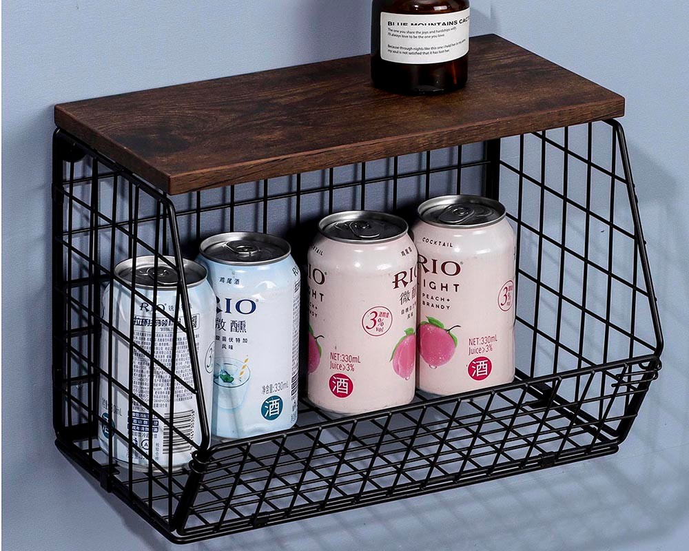 Metal basket 001,Black