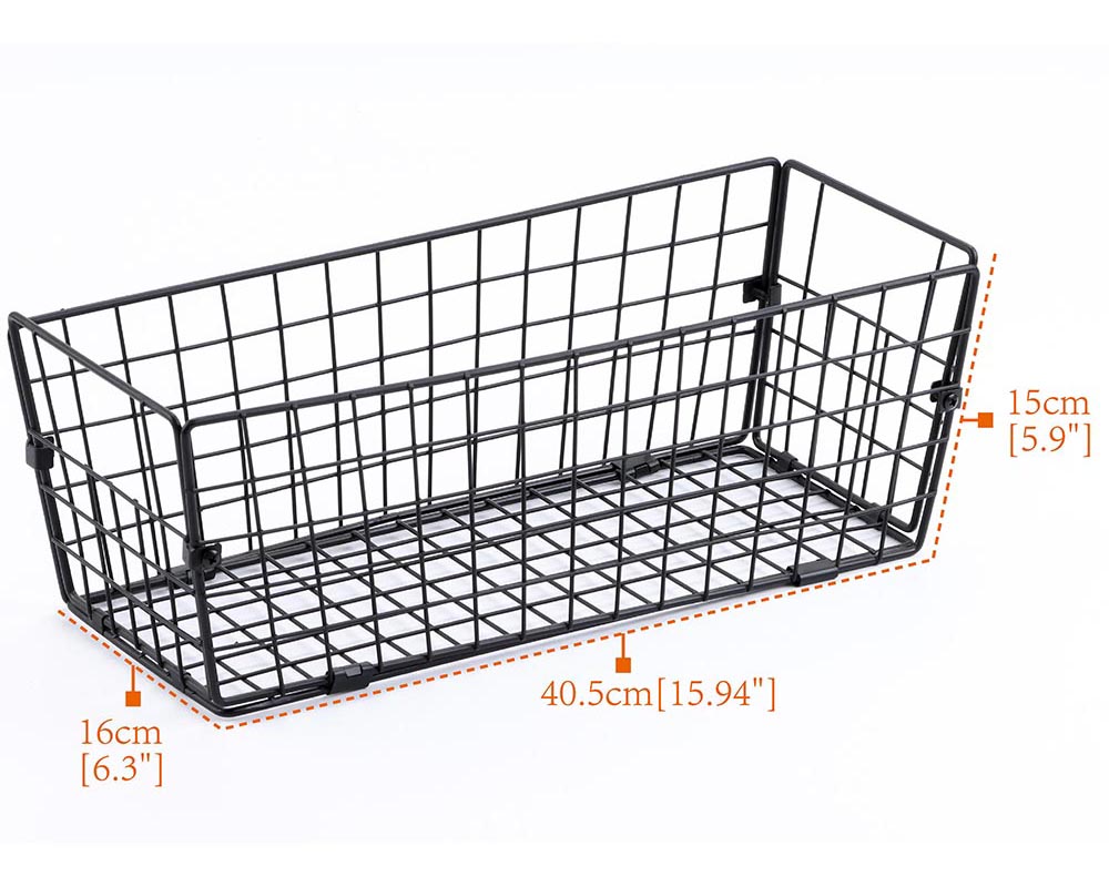 Metal basket,Black,003